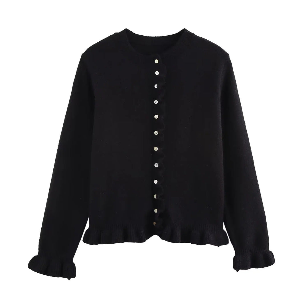 Drune | Damen-Cardigan mit Knöpfen, schickes Lagen-Oberteil