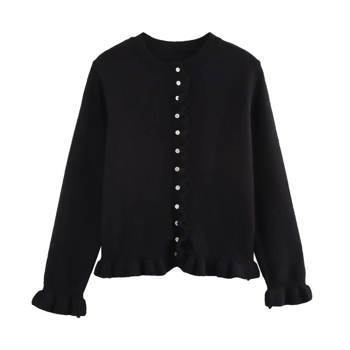 Drune | Damen-Cardigan mit Knöpfen, schickes Lagen-Oberteil