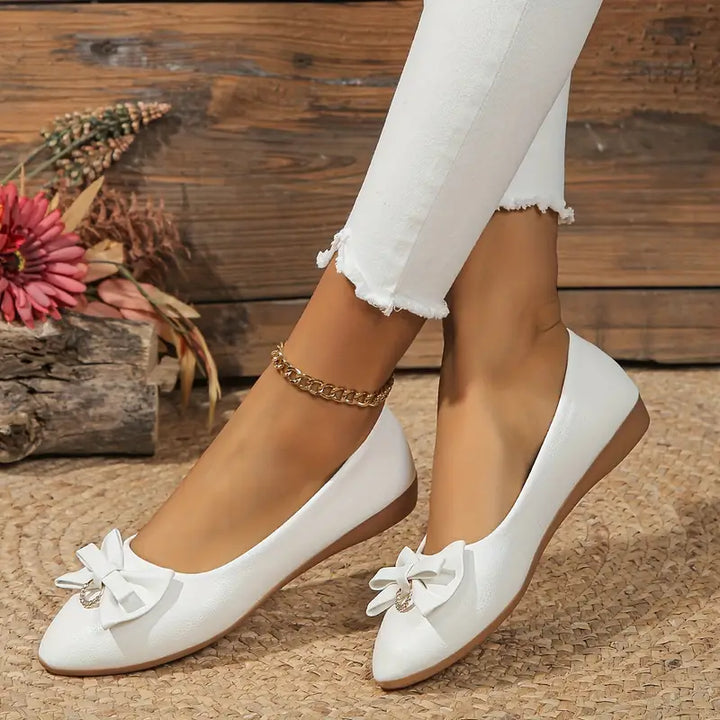 Drune | Elegante Flache Schuhe Mit Schleife Und Rutschfester Sohle Für Komfort