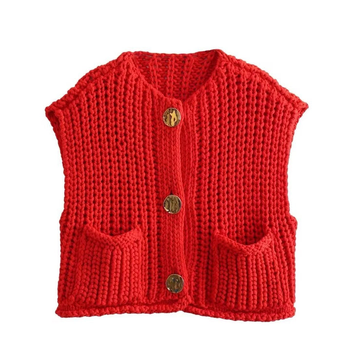 Drune | Ärmellose Gestrickte Weste