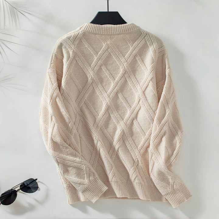 Drune | Einfarbiger Pullover Für Lässige Outfits