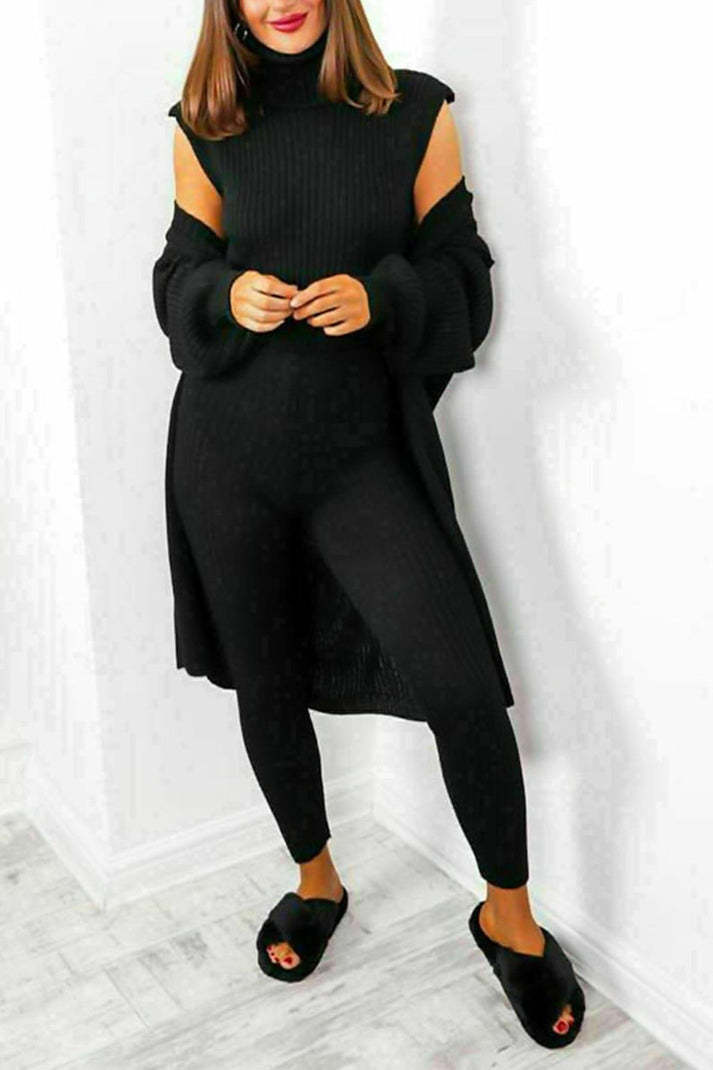 Drune | 3-teiliges Strick-Loungewear