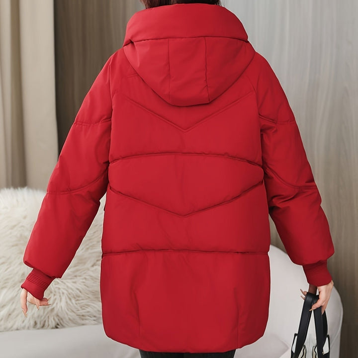 Drune | Stilvolle Winter Casual Lange Pufferjacke Für Frauen