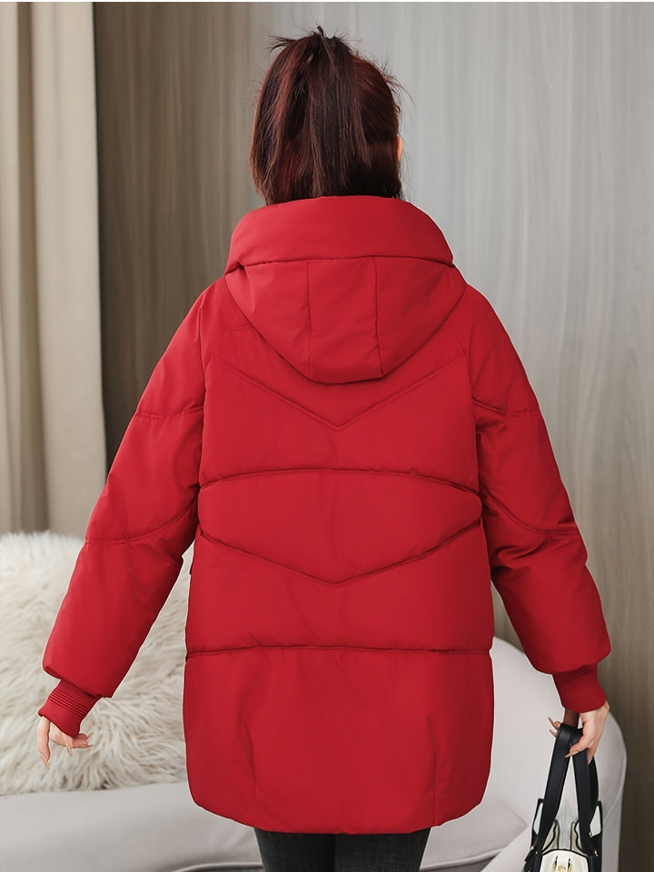 Drune | mittellange Puffer Winterjacke für Damen - Perfekt für Outdoor-Aktivitäten