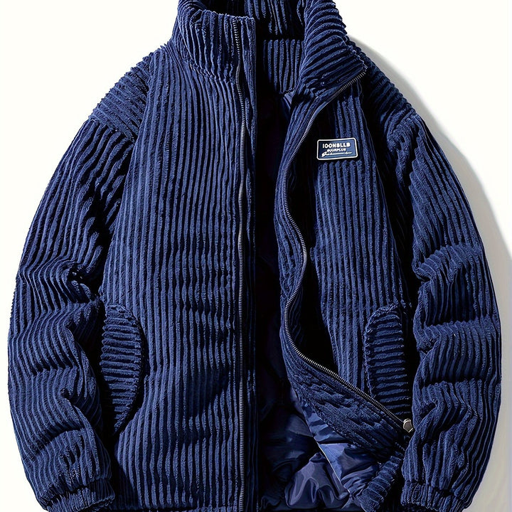 Drune | Lässig geschnittene Winterjacke aus Cord