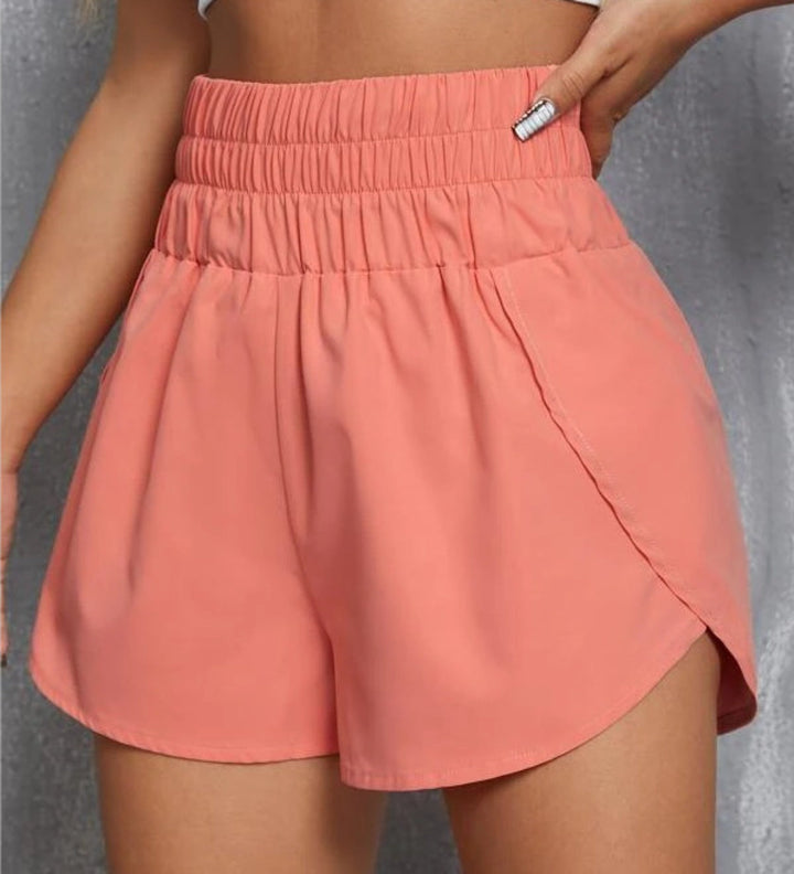 Drune | Lockere Sportshorts mit hoher Taille