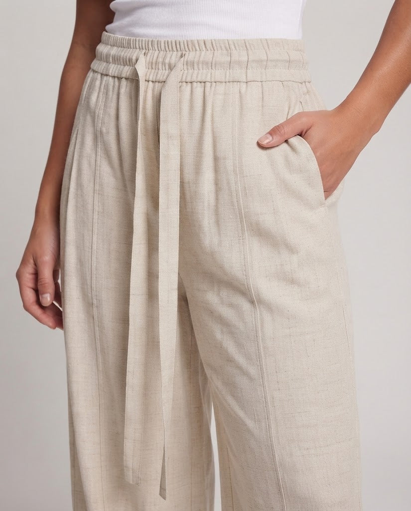 Damen Elegante und weit geschnittene Chino-Hose Drune