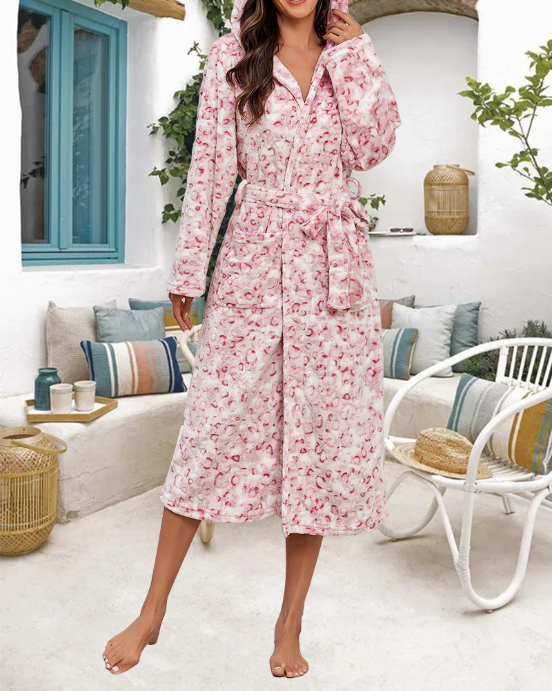 Drune | Robe mit Leopardmuster und Elegant Merkmalen