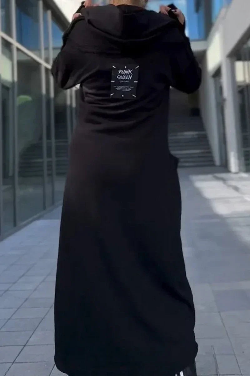 Drune | Langes Hoodie-Kleid mit modernem Schnitt