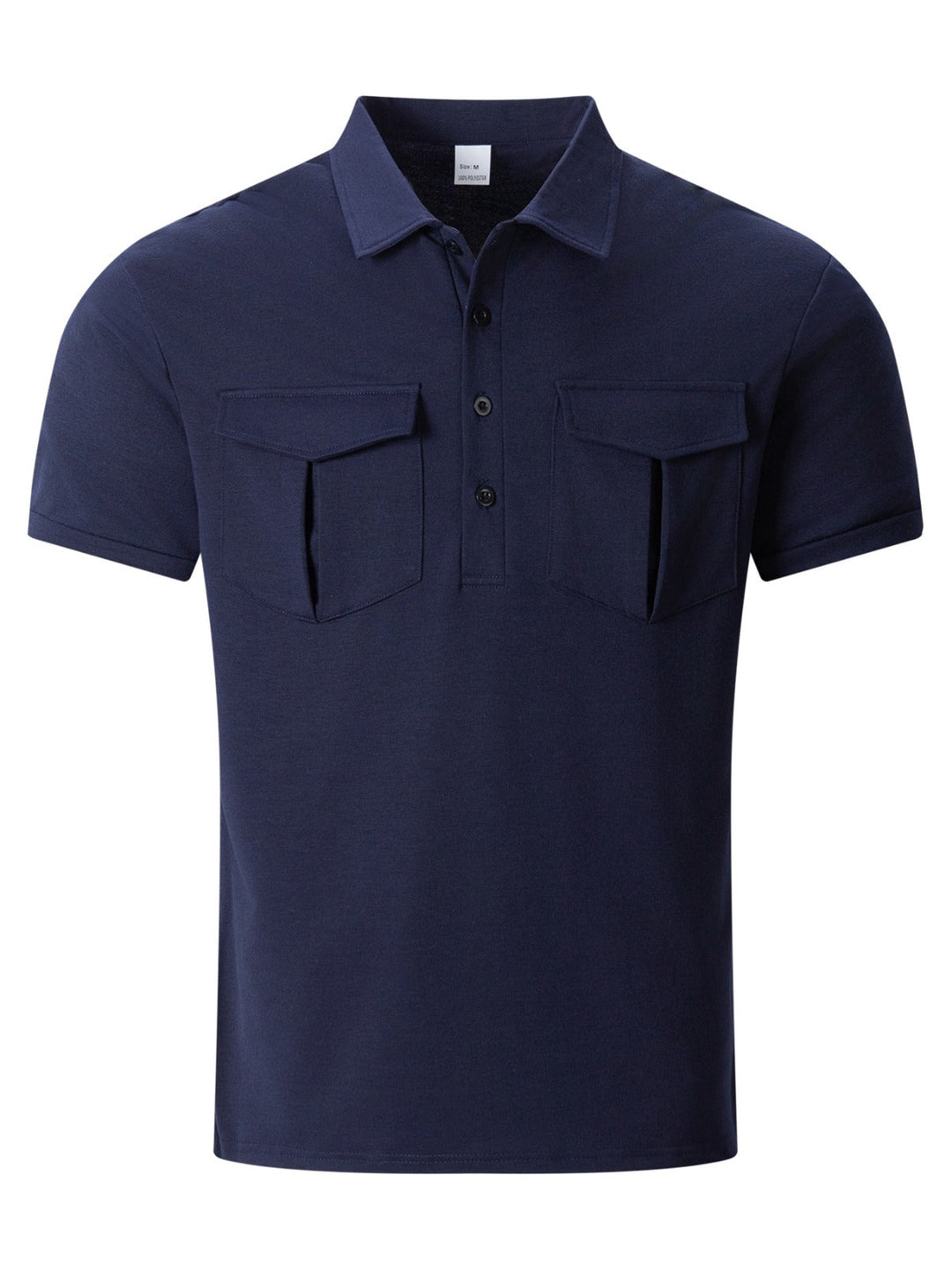 Drune | Poloshirt mit Doppeltasche und Revers