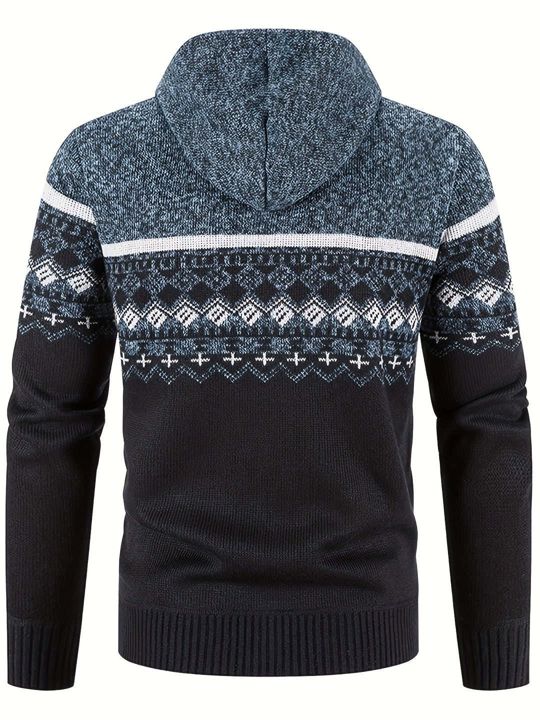 Drune | Gemusterter Hoodie Baumwolle und Polyester Warm und Stilvoll