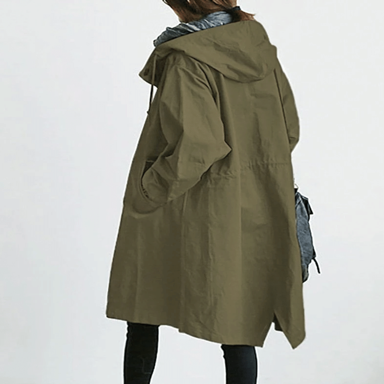 Drune | Regenjacke mit Kapuze - Wasserdicht - Oversized Windbreaker