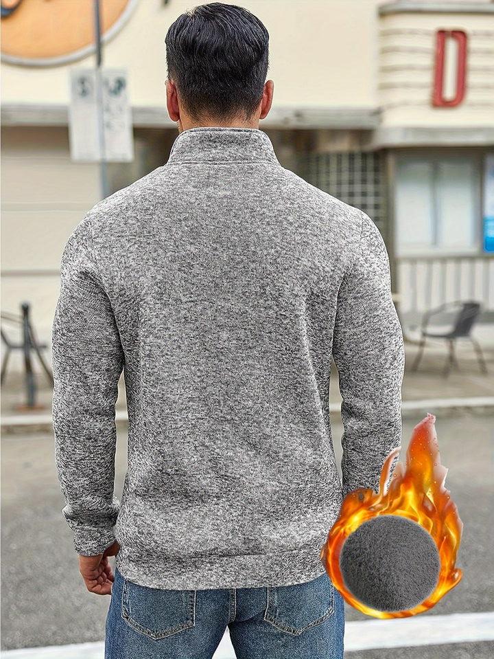 Drune | Lässiger Pullover mit Reißverschluss für Männer