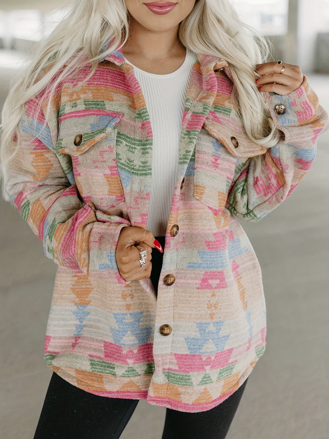 Drune | Damenjacke mit aztekischem Muster