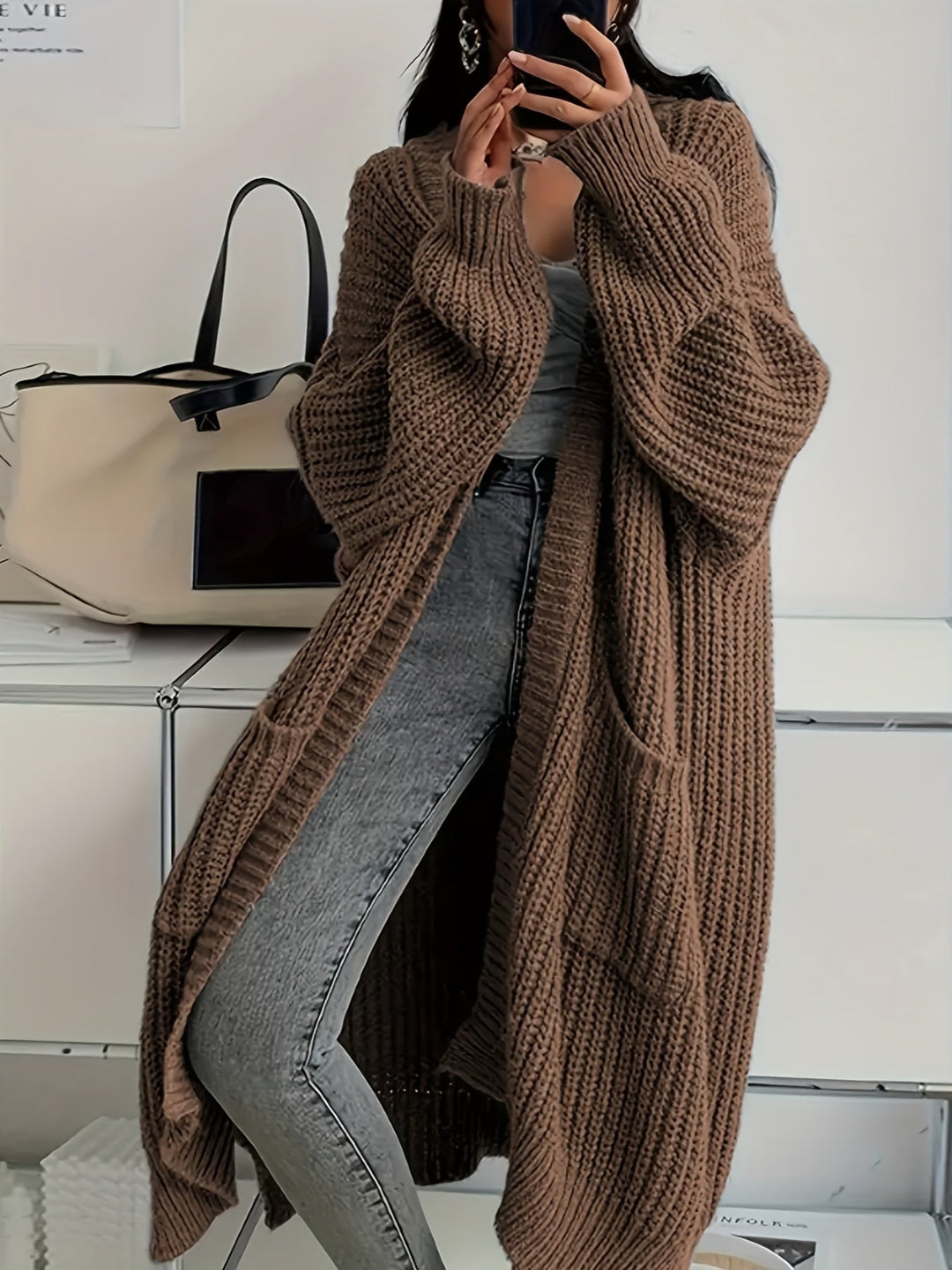 Drune | Cozy knit cardigan with belt for women