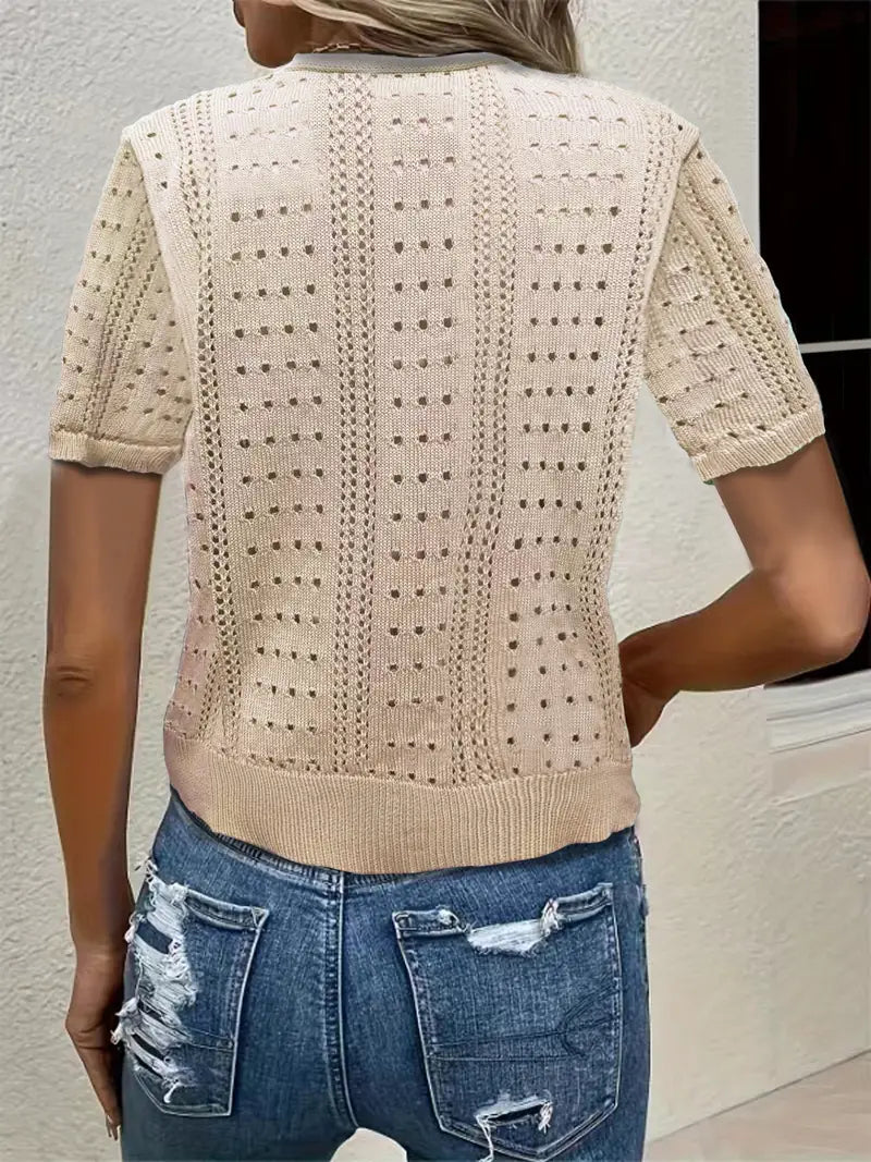 Drune | Vielseitiger Komfort, Elegante Strickjacke Mit V-ausschnitt Für Frauen