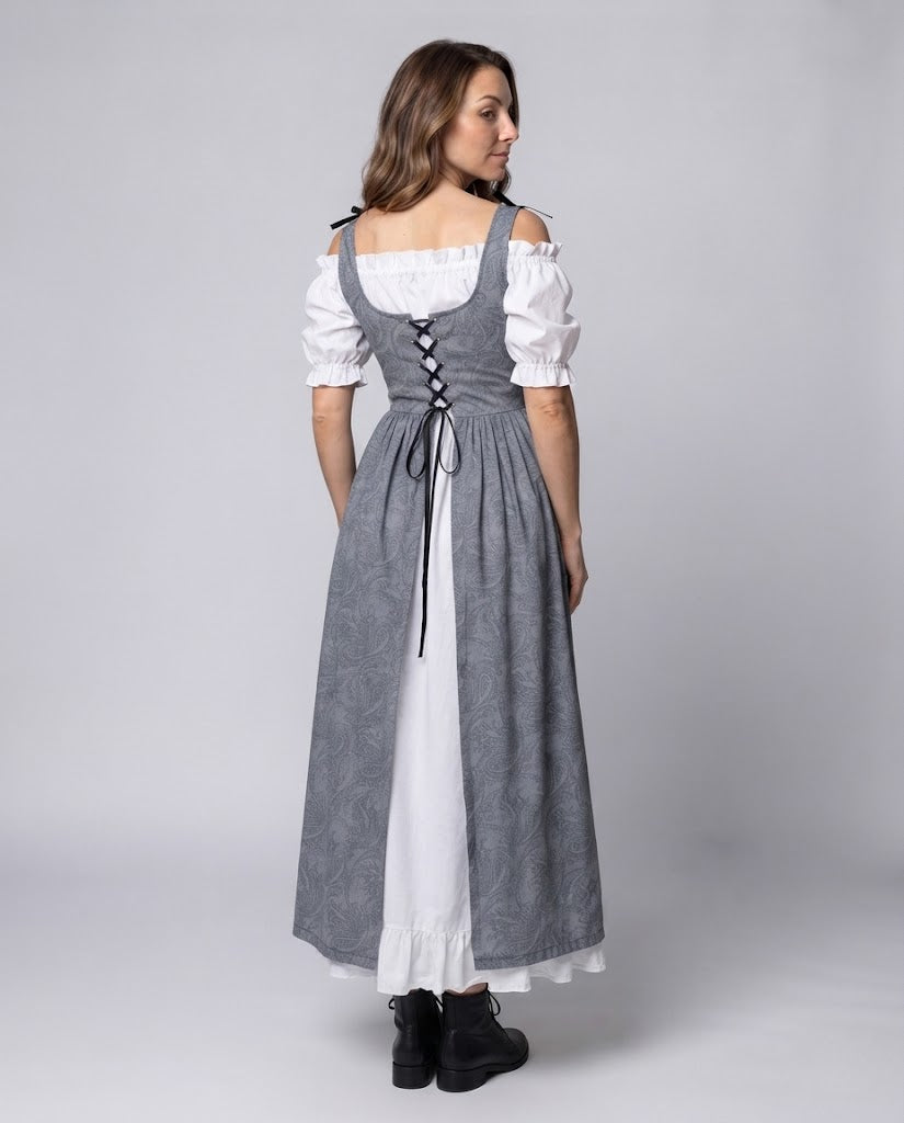 Damen traditionelle Kleid mit verspieltem Design Drune