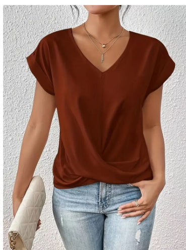 Drune Damen-T-Shirt – Unregelmäßiger Schnitt
