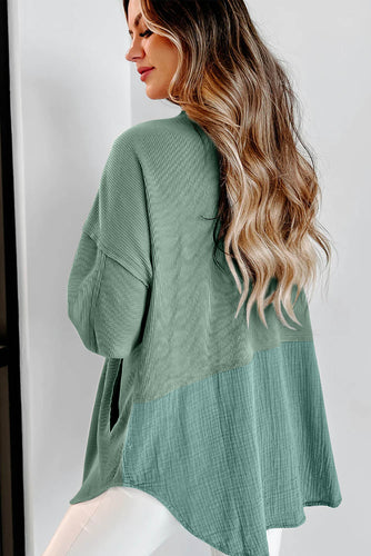 Drune | Langes Hemd Aus Cord Baumwolle und Polyester Lässiger Stil