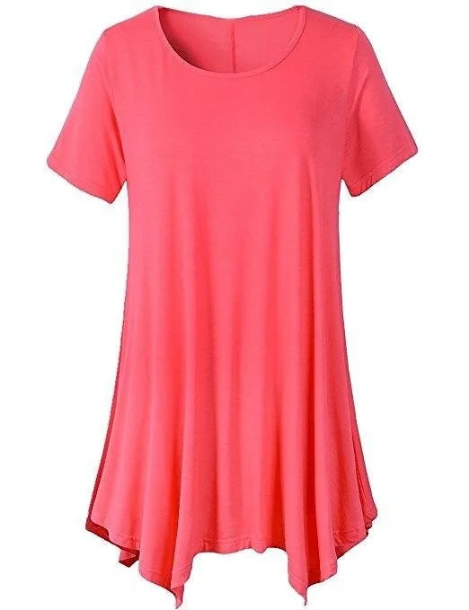 Drune | Sommerliches Loose Fit T-shirt Mit Kurzen Ärmeln