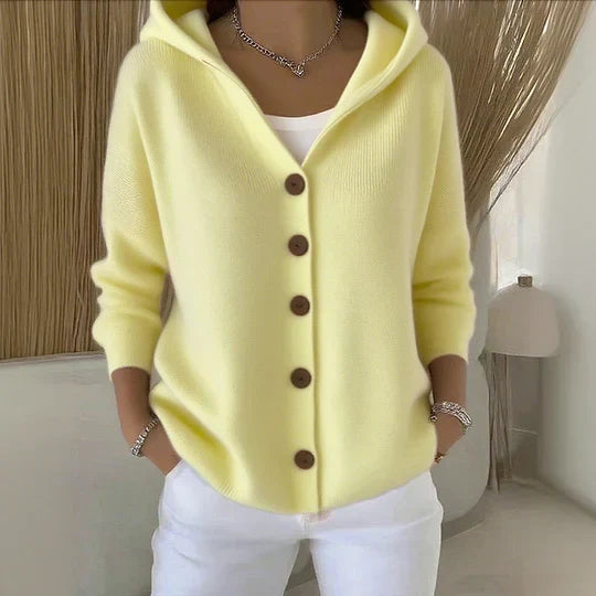 Drune | Hoodie-Cardigan mit Knöpfen