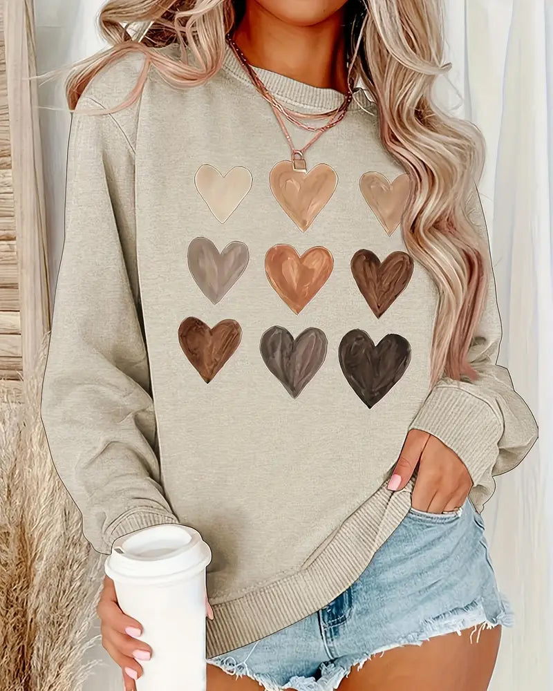 Drune | Buntes Herzförmiges Pullover