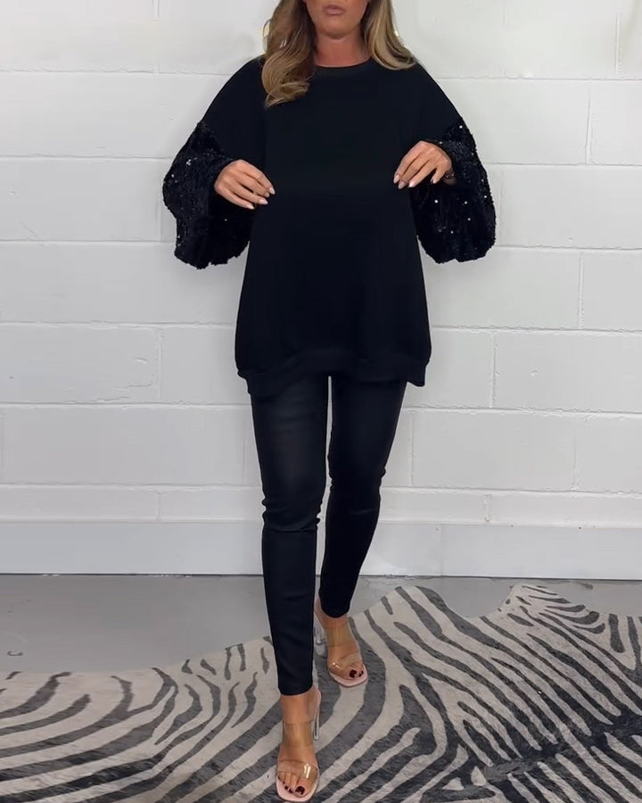 Drune | Pullover Sweatshirt mit Rundhalsausschnitt und Langen Ärmeln