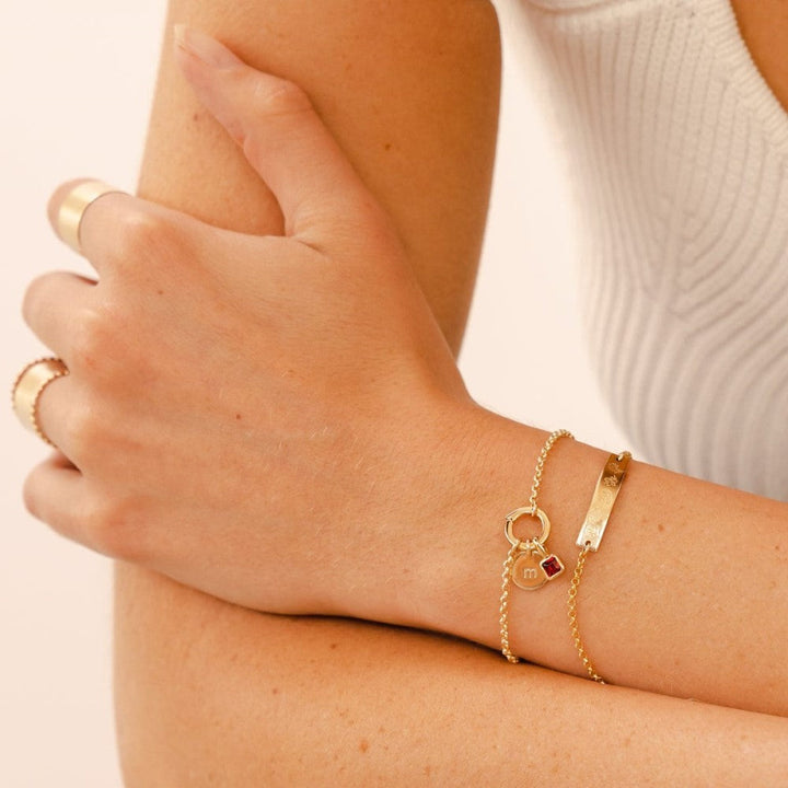 Drune | 12 Geburtsstein Armband Anhänger