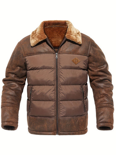 Drune | 2-in-1 Dicke Kapuzen Thermo Winter Jacke Für Herren - Perfekt für Outdoor-Aktivitäten