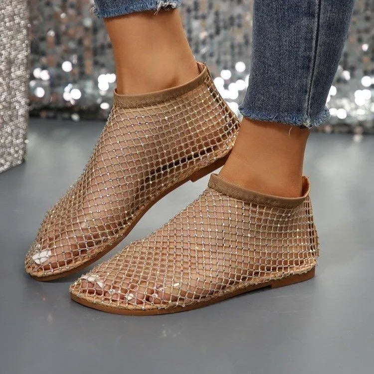 Drune | Flatsandalen mit Strass-Design