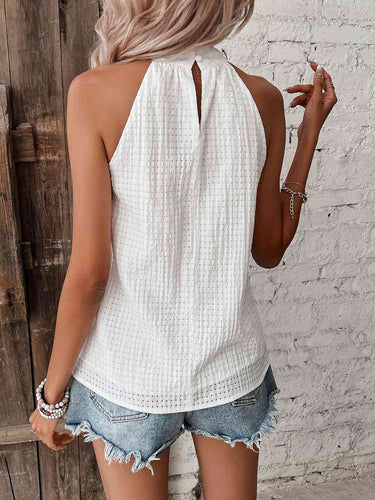 Drune | Neckholder-Top mit Punktedetail