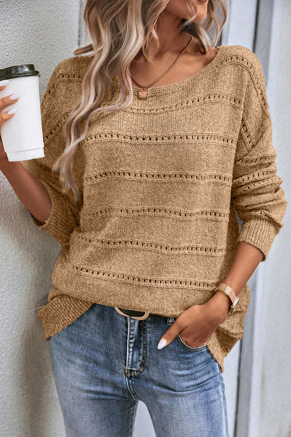 Drune | Strickpullover Mit Aufwendigen Details Für Frauen
