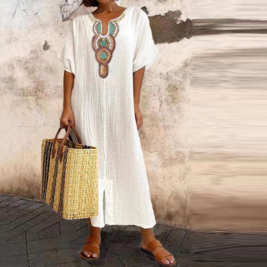 Drune | Kaftan Kleid Mit Ethno Akzent