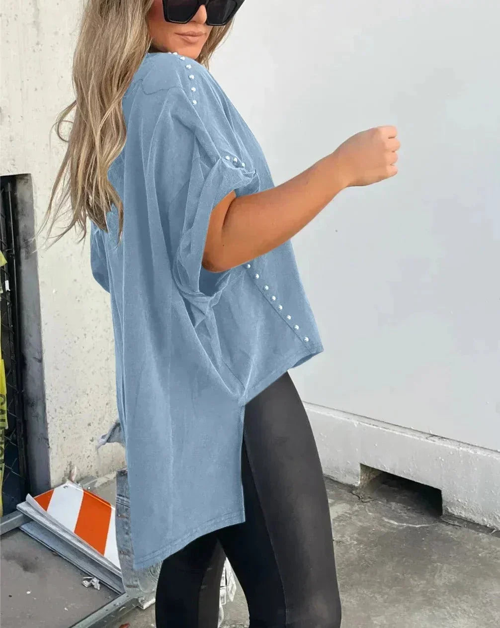 Drune | Oversized Nieten T-Shirt