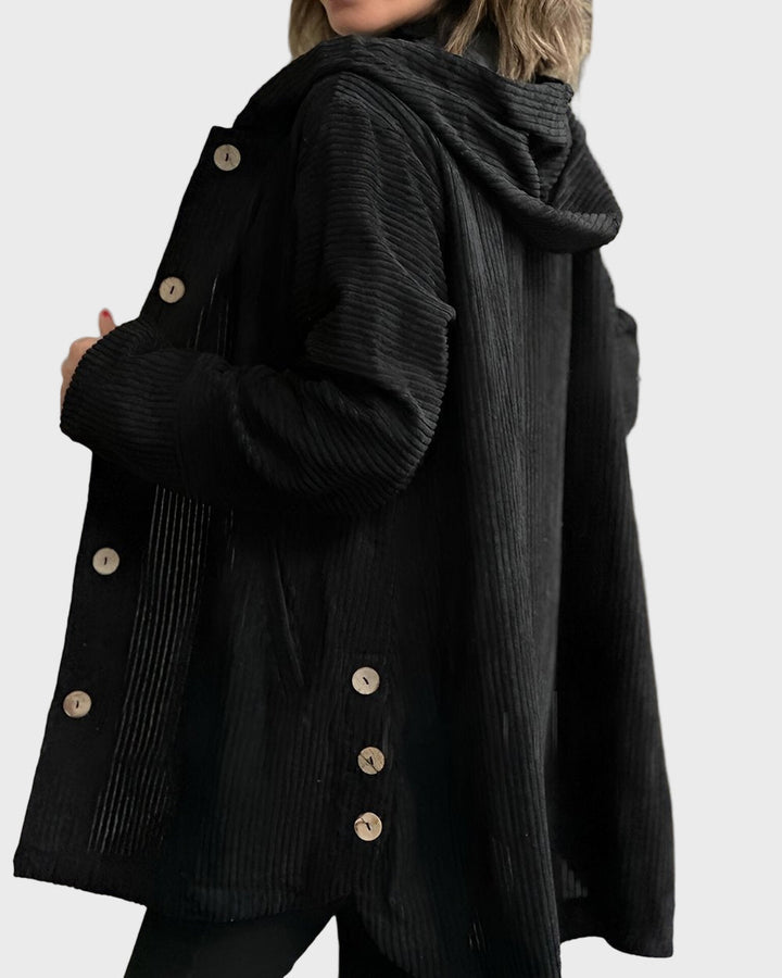 Drune | Jacke mit Kapuze und Knöpfen
