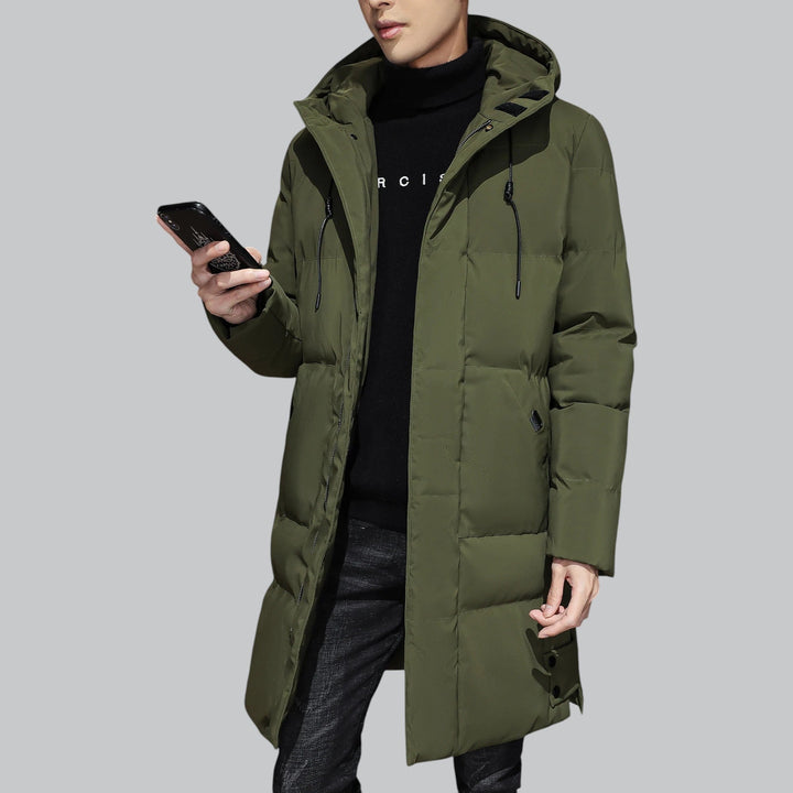 Drune | Stilvolle Lange Pufferjacke