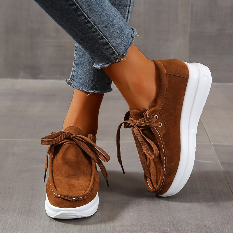 Drune | Bequeme Dicke Wildlederschuhe mit Rutschfester Sohle