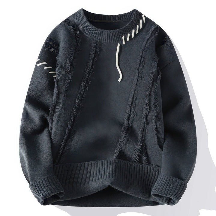 Drune | Unisex-Pullover mit Rollkragen im Patchwork-Stil