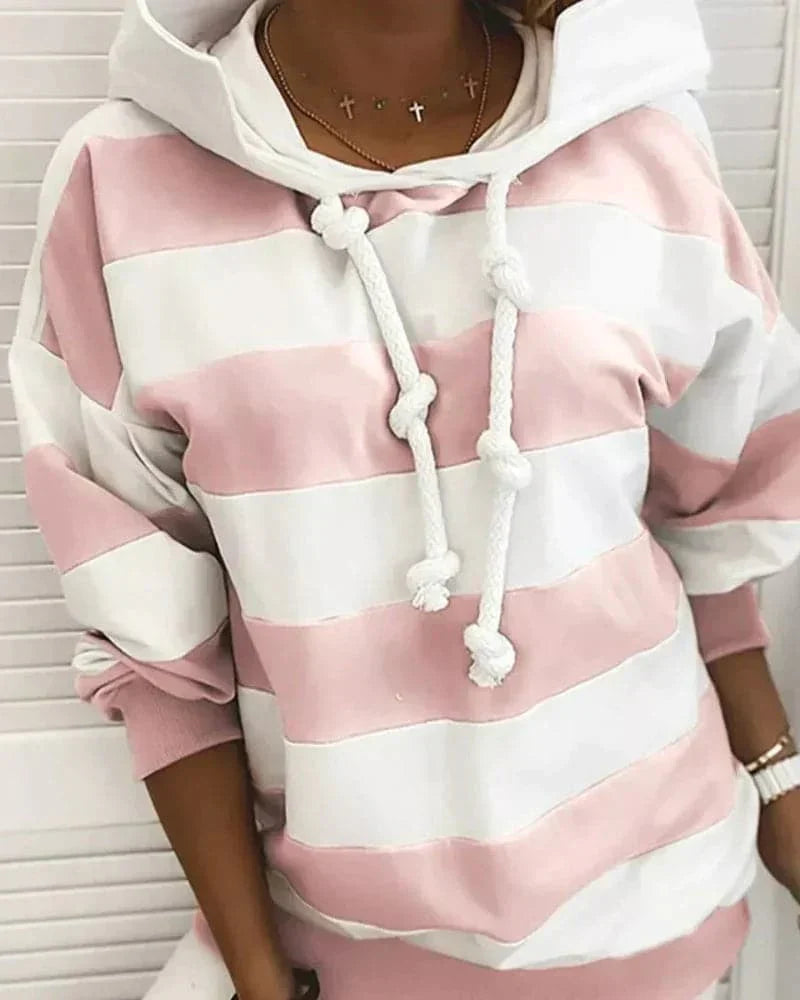 Drune | Hoodie Strickdetails Lockere Passform Weiche Materialien