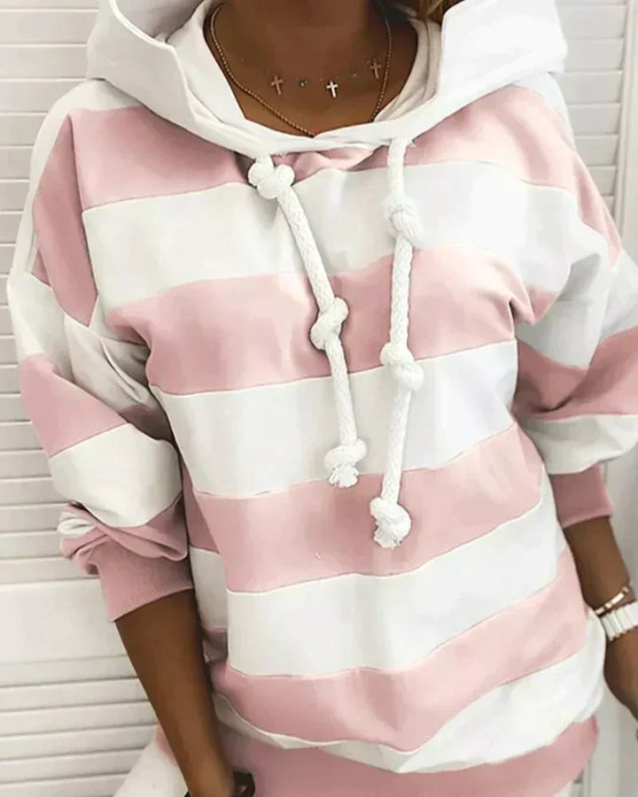 Drune | Damen Hoodie mit Streifen