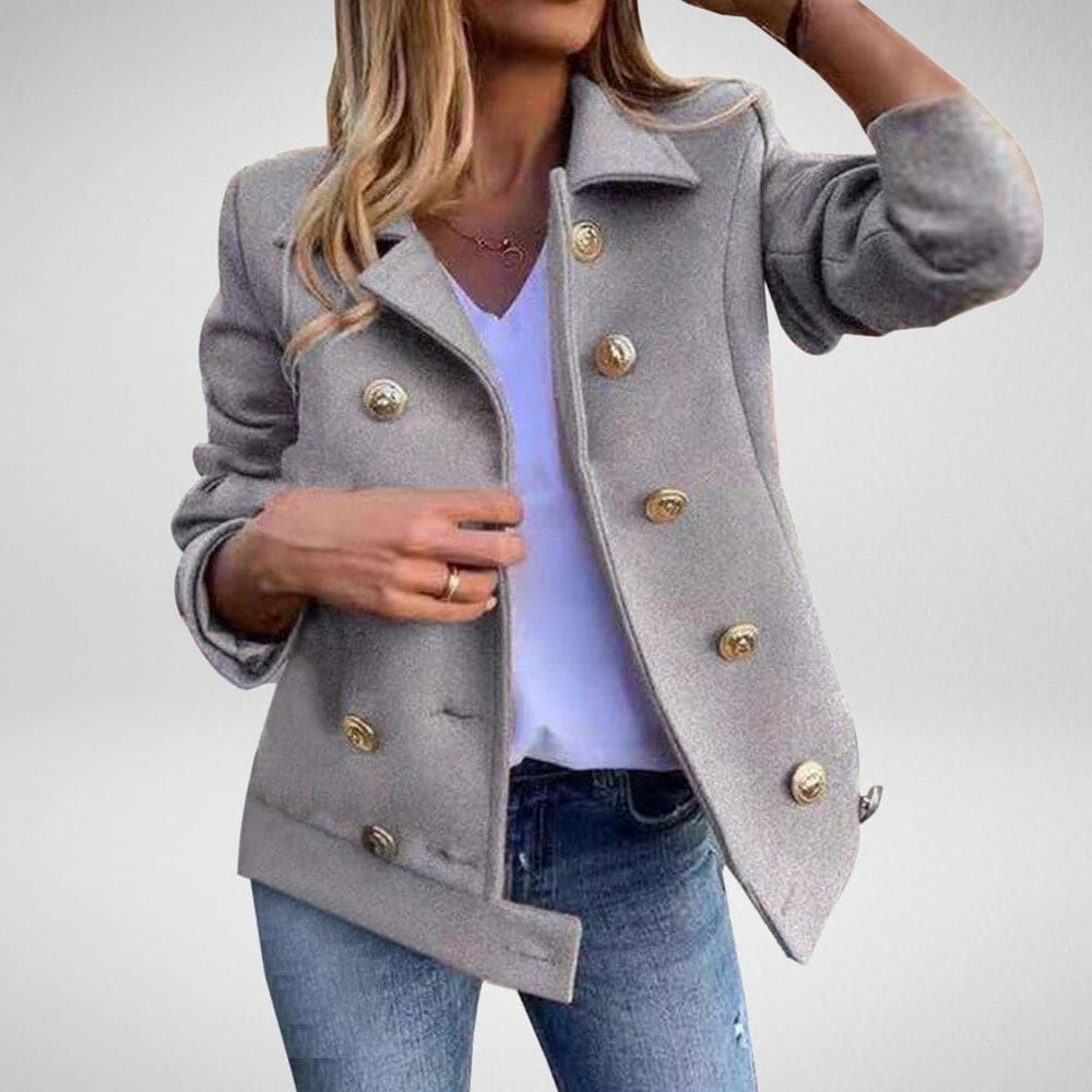 Drune | Designerjacke mit goldenen Knöpfen