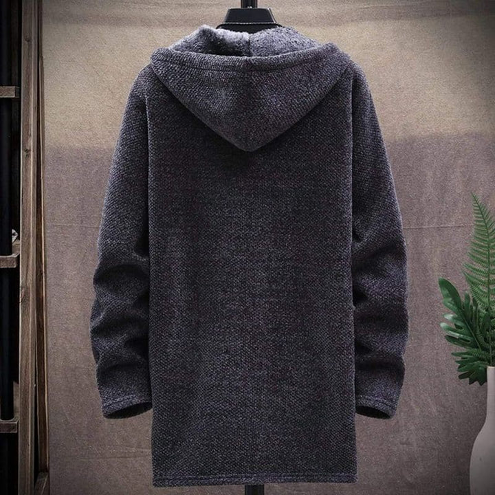 Drune | Jacke - Wollmischung - Kordelzugkapuze - Gefüttert und Warm - Reißverschluss & Seitentaschen