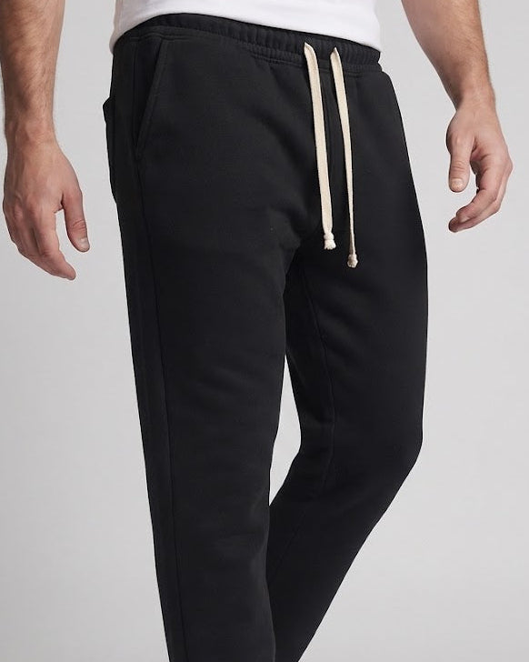 Herren Relaxte Lounge-Sweatpants mit weitem Bein, Bügelfalte und seitlichem Saumreißverschluss Drune
