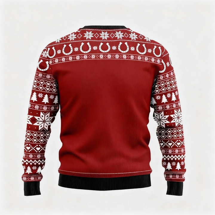Drune | Weihnachtsgänse Rotes Urlaubs-Icon Pullover