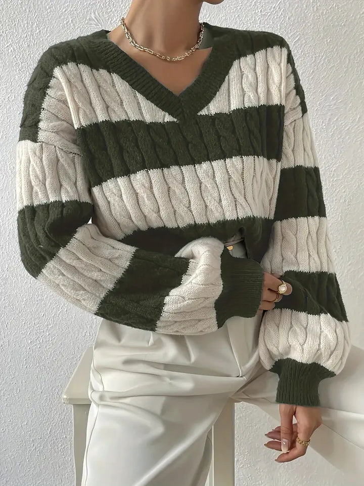 Drune | Gestreifter Pullover