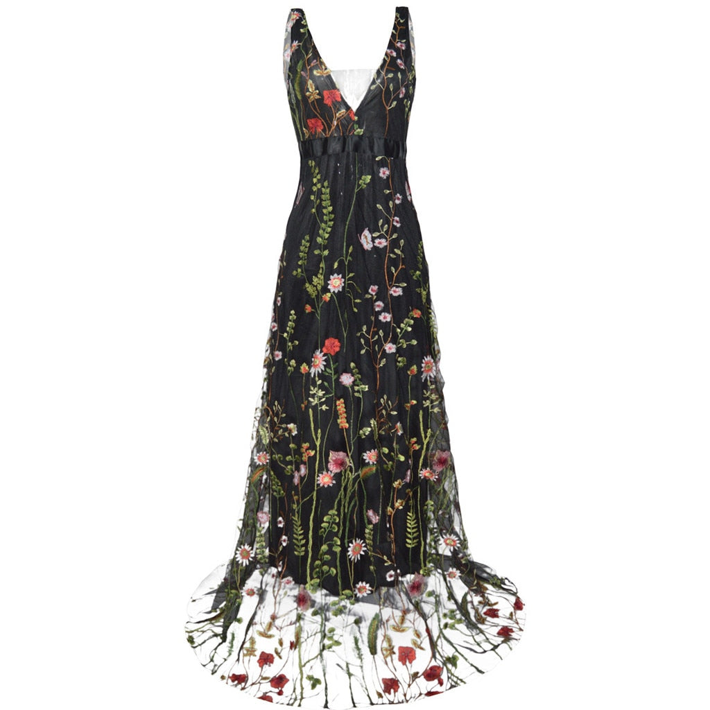 Drune | Fabulous Ärmelloses besticktes Kleid