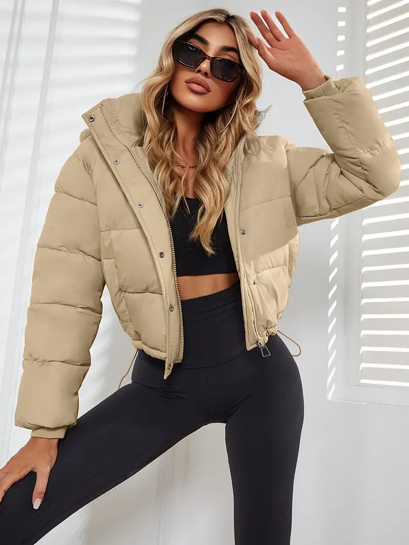 Drune | Gekürzte Puffer Winterjacke für Damen