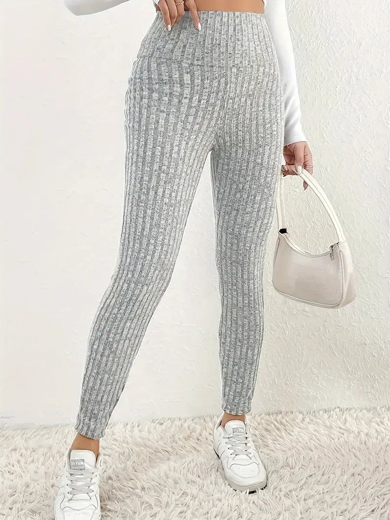 Drune | Gestrickte Leggings mit Fleecefutter