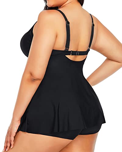 Drune | Plus Size Tankini Badeanzug Bauchkontrolle Badeanzüge Für Frauen