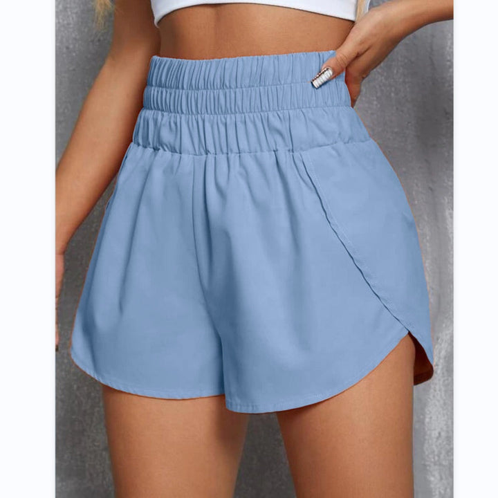 Drune | Elastische Shorts mit hoher Taille